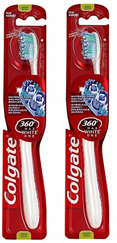 2 x Colgate 360 Max White One Toothbrush Medium