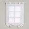 SIMPVALE Raffrollo mit Schlaufen Gardinen Voile römischen Liter Fall Schatten Transparent Vorhang für Balkon und Küche, Weiß, 140cm (Breite) x155cm (Höhe)