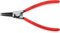 KNIPEX Sicherungsringzange für Außenringe auf Wellen auf SB-Karte mit Kunststoff überzogen schwarz atramentiert 180 mm, 46 11 A2 SB