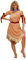 RG Costumes Damen Pocahontas, braun, Einheitsgröße