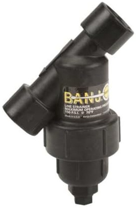Banjo Y Strainer, 3/4 Pipe, FNPT x FNPT, Polypropylene, 150 psi LS075-80 - 1 Each