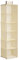 Eshop Online 6 Shelf Hanging Canvas Wardrobe Storage Unit Clothes Sweater Shoe Organiser & Spacesaver - Cream