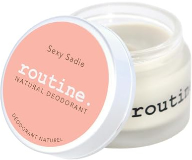 Routine. Natural and Aluminum Free Deodorant (2 Fluid Oz.) for Women and Men | Sexy Sadie No Beeswax Vegan Formula | Patchouli, Ylang Ylang, Sweet Orange, Vanilla, and Champa (Cream Jar Formula)