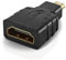 CABLEPELADO Adaptateur HDMI vers Micro HDMI | Adaptateur Micro HDMI Vidéo Universel | 4K Ultra HD 1080p Full HD | Convient pour Smartphone, Caméras et Tablette
