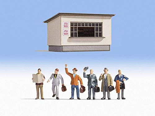 Noch H0 12020 Figuren-Set Auf dem Bahnsteig