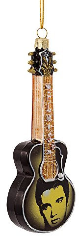 Kurt Adler Glasfigur Elvis, 12,7 cm - Hängender Weihnachtsschmuck - Glas - Weihnachten