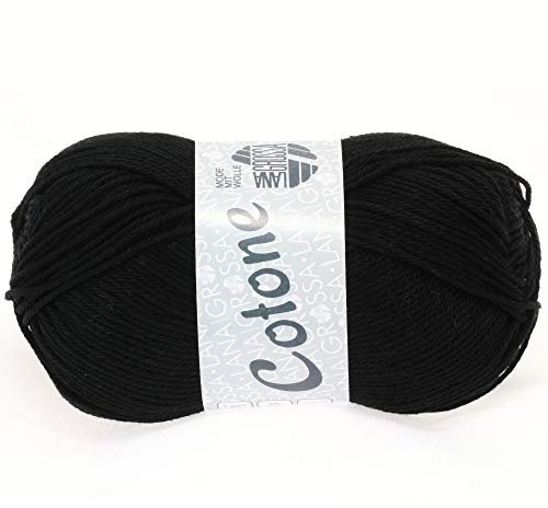 LANA GROSSA Cotone | Baumwollbasicgarn | Handstrickgarn aus 100% Baumwolle | 50g Wolle zum Stricken & Häkeln | 125m Garn FB 21