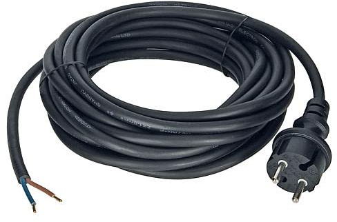 EGB Anschlussleitung H07RN-F 2x1mm² schwarz 7,5m