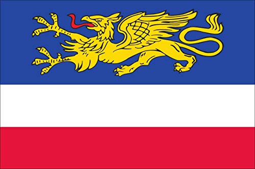 flaggenmeer® Flagge Rostock 160 g/m² ca. 100 x 150 cm