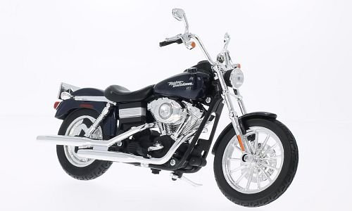 Harley Davidson FXDBI Dyna Street Bob, met.-dkl.-blau , 2006, Modellauto, Fertigmodell, Maisto 1:12