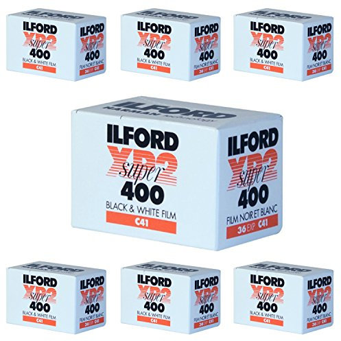 5 X Ilford XP-2 Super 400 135-36 Black & White Film