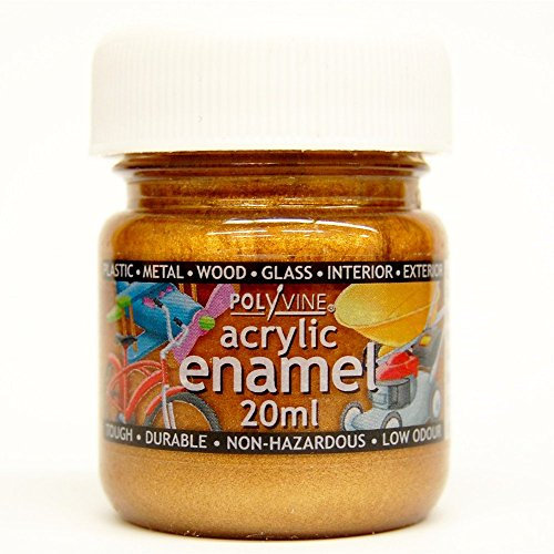 Polyvine 20ml acrylic enamel paint Matt Antique Bronze