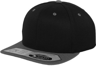 Flexfit 110 Fitted Snapback, Farbe Black/Grey