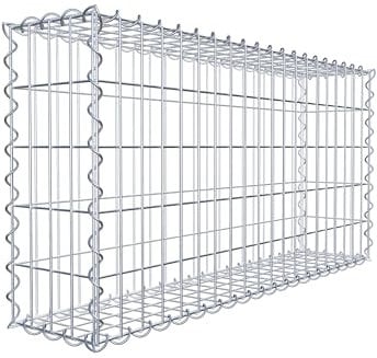 GABIONA | Paniers en Gabion carré | Paniers en Treillis résistants aux imtempéries | Dimensions 100L x 50h x 20P centimètres
