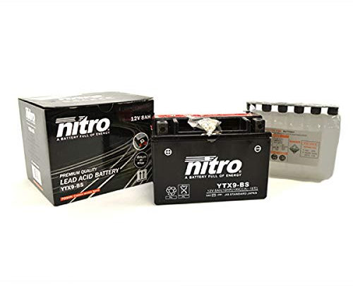 NITRO YTX9-BS -N- Batteries Schwarz (Preis inkl. EUR 7,50 Pfand)