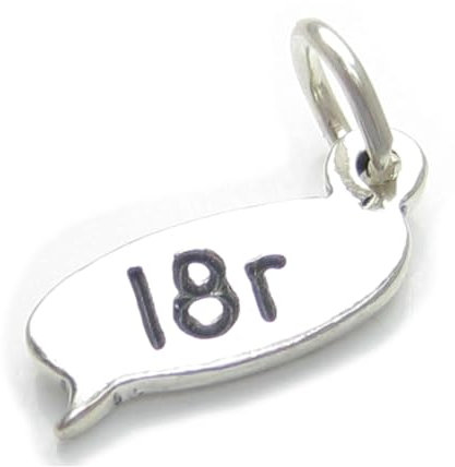 L8r Later Text Chat Sterling Silber Charm .925 x 1 SMS TXT Charms