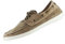 Natural World Eco - Zapatillas Hombre - Náuticos de algodón orgánico y Caucho - Color Beige - 303E