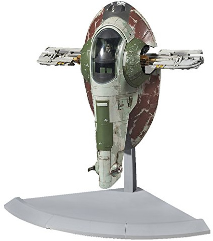 BANDAI BAN200638 Star Wars - Boba Fett’s Starship Model Kit, Multi-Colored, 8 Inches