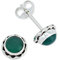 Ohrstecker 925 Silber grüner Onyx Stein Edelstein Ohrringe echt Silber Damen Sterling Silber Stecker Geschenk(MOS-024-14)