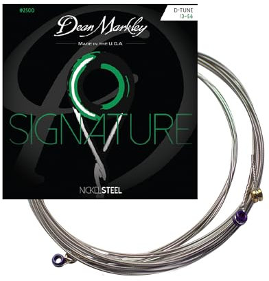 Dean Markley® »SIGNATURE SERIES - 2500 D-TUNE - NICKELSTEEL ELECTRIC STRINGS« Corde per Chitarra Elettrica - 013/056