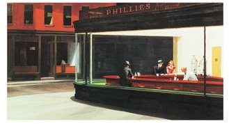 Edward Hopper Poster/Kunstdruck Nighthawks 80 x 60 cm
