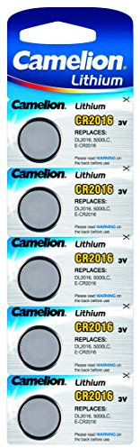 Camelion 2 x Lithium-Batterien CR2016, 3 V (5 Stück)
