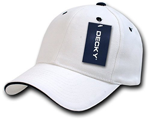 Decky Sandwich Visor Baseballkappe – Weiß/Schwarz