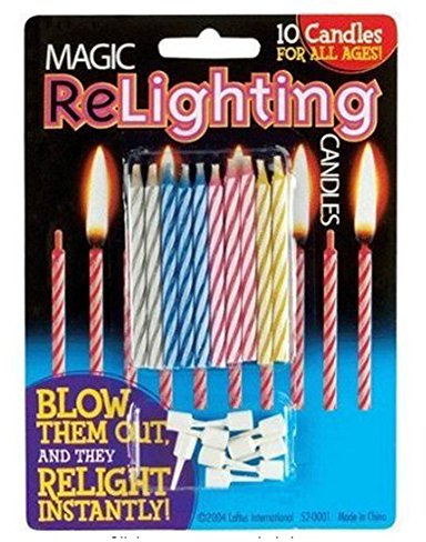 Magic Relighting Geburtstagskerzen, 30 Stück