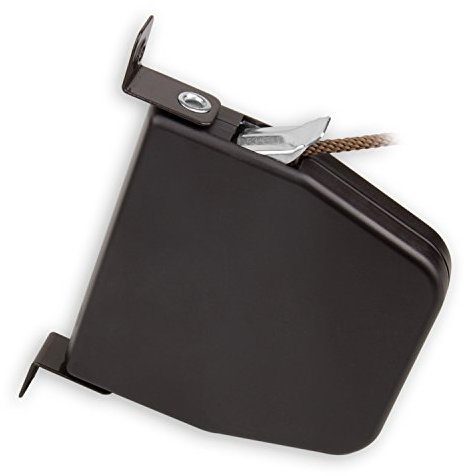 Mini-Aufschraub-Schnurwickler mit Gehäuse | schwenkbar | 5 m Schnur | braun