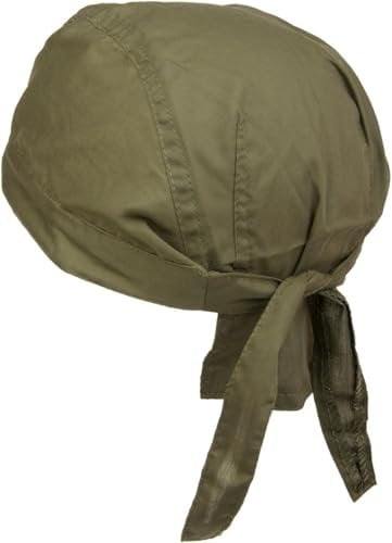 styleBREAKER Bandana Kopftuch für Damen und Herren verstellbar Zandana Bikertuch Polyester-Baumwollmix, Farbe:Oliv