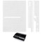 Aufkleber für Playstation 3 PS3 Fat, Carbon-Optik, selbstklebend, Weiß