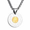 COPAUL Schmuck Edelstahl Tierkreis Sternzeichen Krebs Anhänger Kette Halskette für Herren Damen, Gold Silber