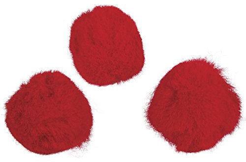 Rayher 7651318 Pompons, 20 mm, SB-Btl. 50 Stück, rot