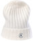 CASH-MERE.CH 100% Kaschmir Rib Mütze | Strickmütze für Damen und Jugendliche (Weiß/Schneeweiß, One Size)