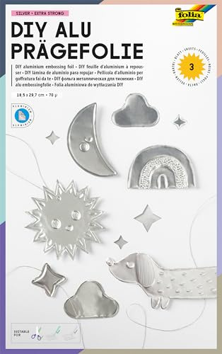 KnorrPrandell 8260095 Prägefolie, 18,5 x 29 cm, silber