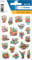 HERMA 3584 Aufkleber Blumen klein, 57 Stück, Pflanzen Sticker mit Blumenkorb Vintage Motiv, Kinder Etiketten für Fotoalbum Tagebuch Poesiealbum Scrapbooking Geburtstag Dekoration Briefe DIY Basteln