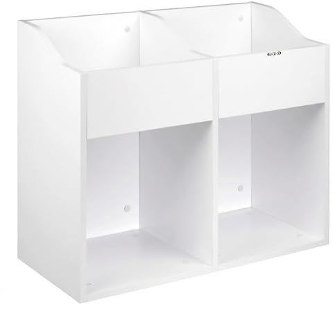Zomo VS-Box 200/2 Vinyl Aufbewahrungsbox - 705 x 335 x 560 mm - Weiß - MDF Holz - Regal für Schallplatten ca. 400 bis 480 LPs