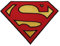 alles-meine.de GmbH XXL- Superman - 20,2 cm * 15,2 cm - Aufnäher Applikation/Bügelbild Superheld Comic - Logo - für Kinder & Erwachsene