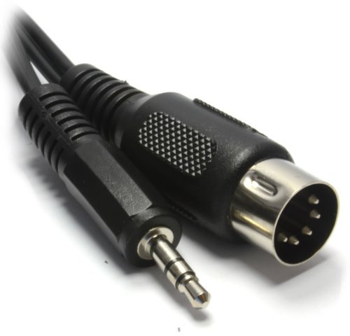 kenable 5 Polig DIN Stecker Zum 3,5 mm Klinkenstecker Stereo Stecker Audio Kabel 0,5 m 50 cm [0.5 Meter/0,5m]