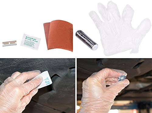 AGT Benzintank Reparatur Kit: Reparatur Set für Auto-Kühler, KFZ-Benzintanks, Stahl- & Metallwannen (Auto Tank, Kühlerreparatur, Kaltschweißpaste)