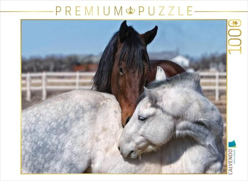 CALVENDO Puzzle Pferde - kraftvolle Eleganz | 1000 Teile Lege-Größe 64 x 48 cm Foto-Puzzle für glückliche Stunden