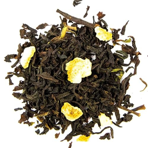 Schrader | Tee No. 32 | Schwarzer Tee Orange Tea | Ceylon-Darjeeling-Mischung mit Orangenschale-Stücken | 125g 125g (Karton)