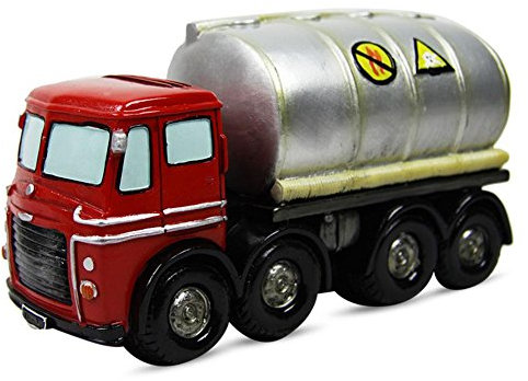Spardose LKW Tanklaster, Geldkassette, Schwarz,rot,Silber, für Erwachsene, Classic Design Enthusiasten