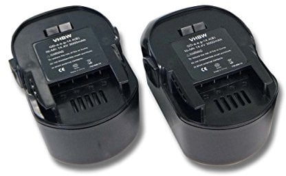 vhbw 2X Batterie Compatible avec Würth Master SD 14.4 Outil électrique (3000 mAh, NiMH, 14,4 V)