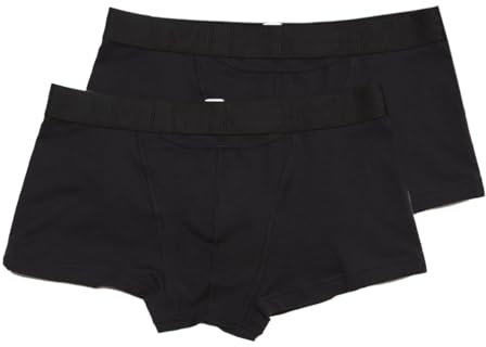 HOM - Herren - Boxer Briefs 2-Pack 'Boxerlines HO1' - Retroshorts - All Black - Grösse L
