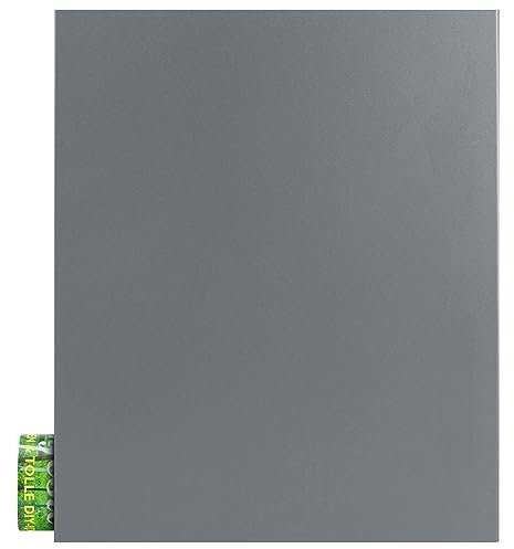 Design-Briefkasten mit Zeitungsfach 12 Liter grau-aluminium (RAL 9007) MOCAVI Box 111 Wandbriefkasten Postkasten Zeitungsrolle