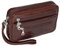GoBago Moderne Leder Herren Handgelenktasche Herren Tasche (Braun)