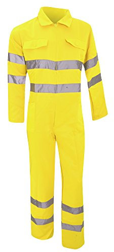 Yoko - Tuta Alta visibilità Multi-Tasche - Uomo (XXL) (Giallo Alta visibilità)