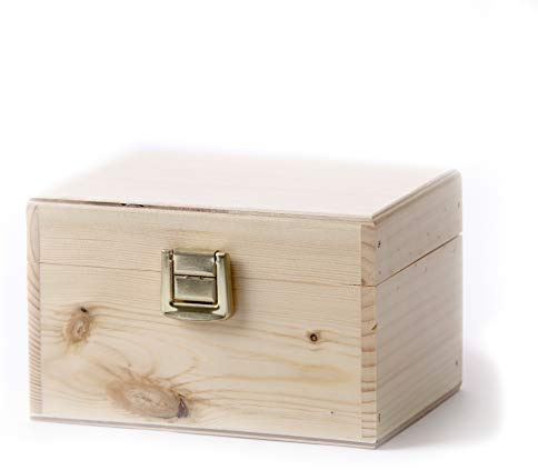 Wooden Aromatherapy Gift Box - (Empty But Can Hold 6 x 10ml Glass Bottles)
