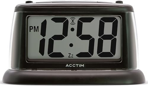 Acctim Juno Smartlite Digital Alarm Clock Smartlite® Crescendo Alarm Black 14843